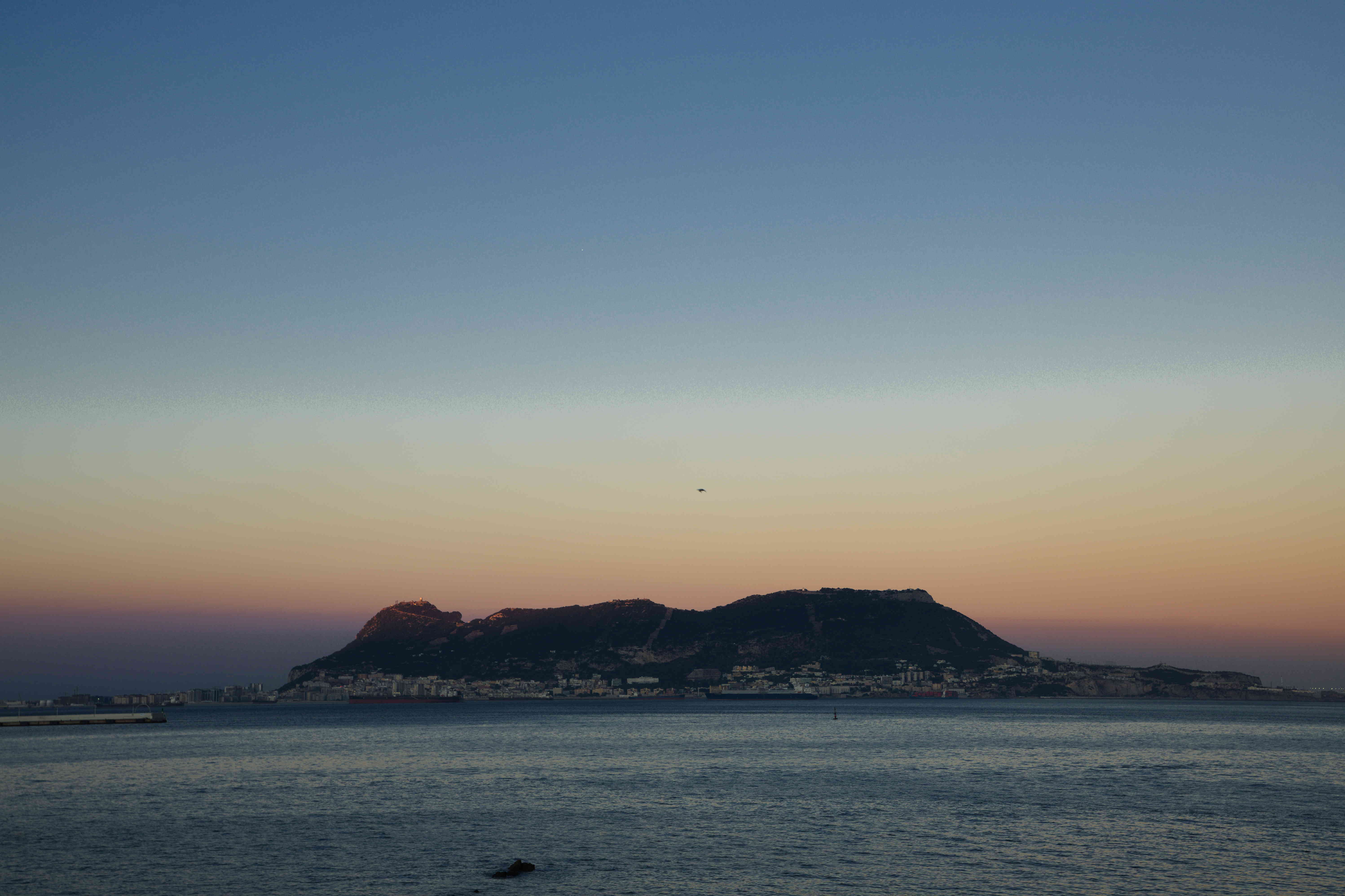 Gibraltar at Sunset